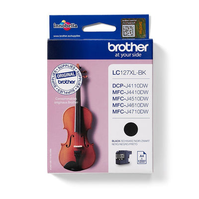 Brother LC127XLBK cartuccia d'inchiostro 1 pz Originale Resa extra elevata (super) Nero [LC127XLBK]
