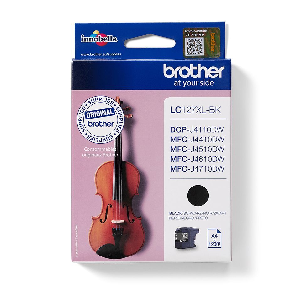 Brother LC127XLBK cartuccia d'inchiostro 1 pz Originale Resa extra elevata (super) Nero [LC127XLBK]