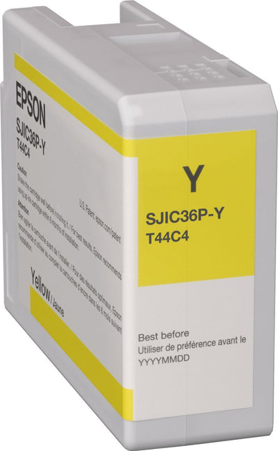 Epson SJIC36P(Y): Ink cartridge for ColorWorks C6500/C6000 (Yellow) [C13T44C440]