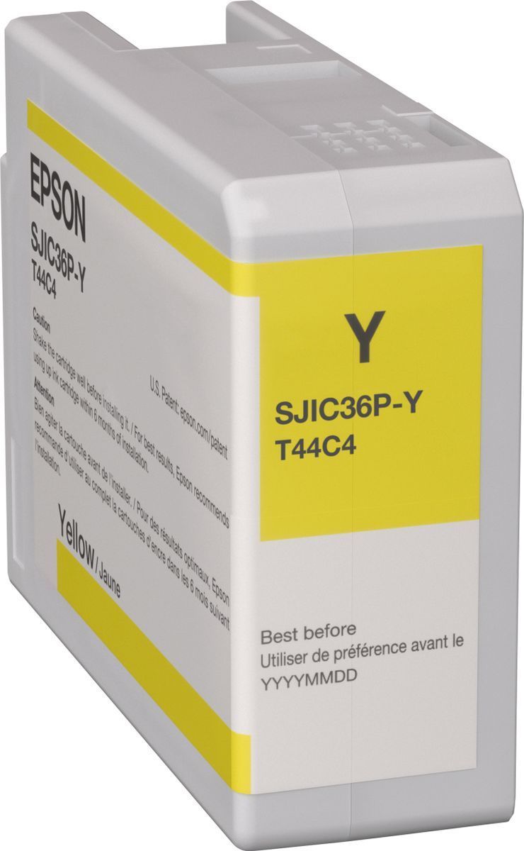 Epson SJIC36P(Y): Ink cartridge for ColorWorks C6500/C6000 (Yellow) [C13T44C440]