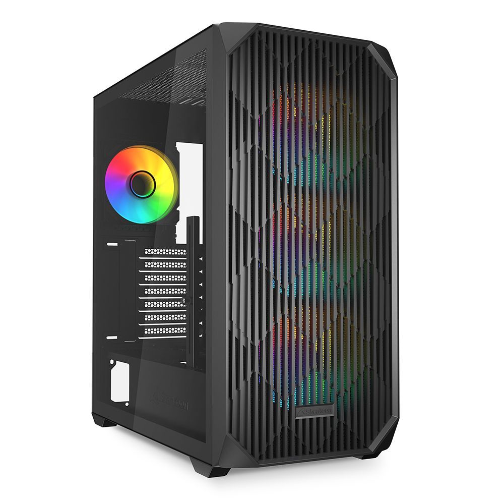 Sharkoon AK3 RGB Midi Tower Nero [AK3RGBBLACK]