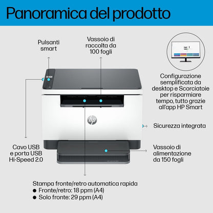 HP LaserJet Stampante multifunzione M234d [8J9K4F#B19] - ITPartners