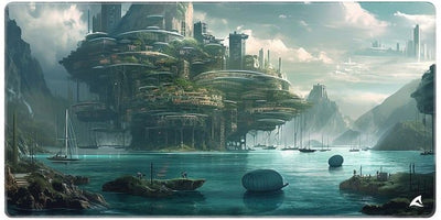 SHARKOON SKILLER SGP40 D6 MOUSEPAD TAPPETINO GAMING 1000 x 500 x 3 MM LAGUNA VERDE [SKILLER SGP40 D6]