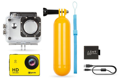 Hamlet Exagerate Skuba Action Cam action camera HD con schermo LCD da 2 pollici con custodia impermeabile de manico galleggiante [XCAM720HD]