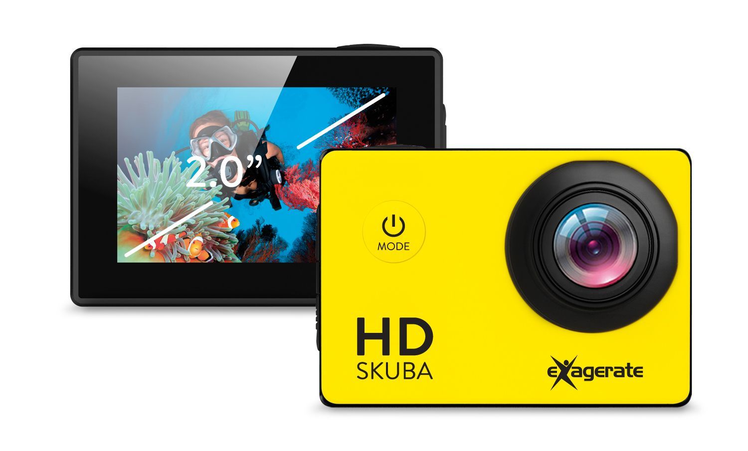 Hamlet Exagerate Skuba Action Cam action camera HD con schermo LCD da 2 pollici con custodia impermeabile de manico galleggiante [XCAM720HD]