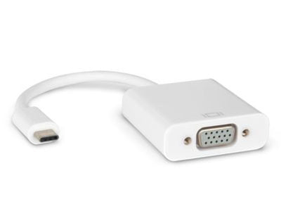 Hamlet HVATC2VGA cavo e adattatore video 0,13 m USB tipo-C VGA (D-Sub) Bianco [HVATC2VGA]