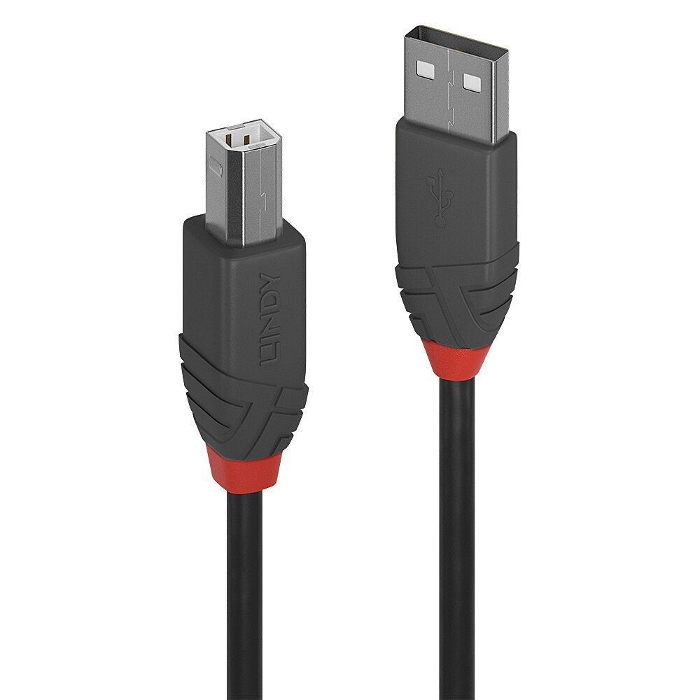 Lindy 36675 cavo USB 5 m USB 2.0 USB A USB B Nero [LINDY36675]