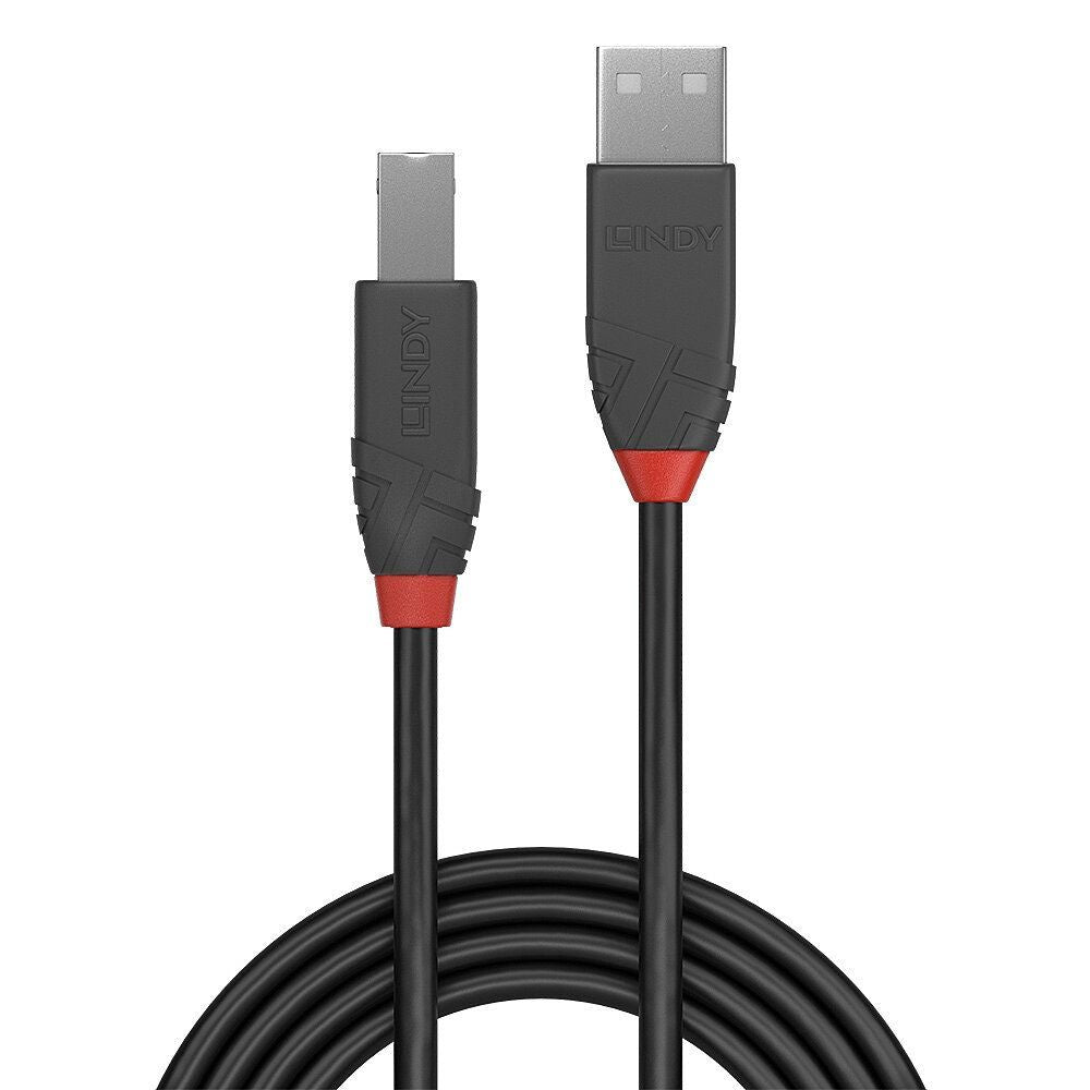 Lindy 36675 cavo USB 5 m USB 2.0 USB A USB B Nero [LINDY36675]