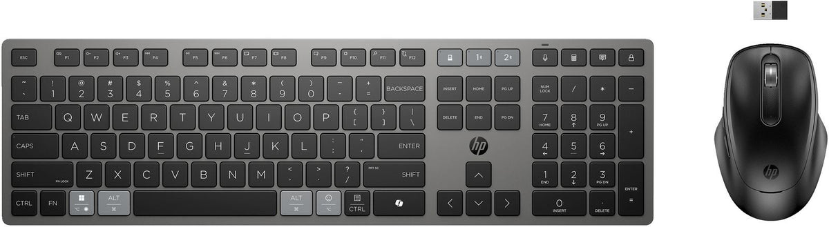 HP 725 MULTI-DEVICE RECHARGEABLE WIRELESS KB+MOUSE [9T5B0UT#ABZ]