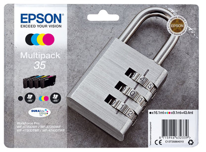 Epson Padlock Multipack 4-colours 35 DURABrite Ultra Ink [C13T35864010]