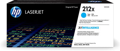 HP Cartuccia toner ciano originale LaserJet 212X ad alta capacità [W2121X]
