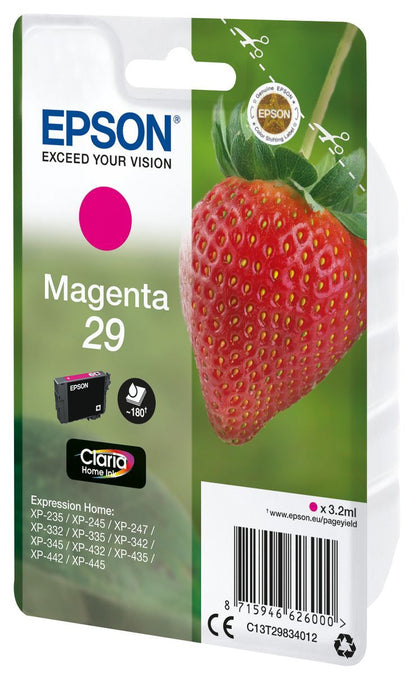 Epson Strawberry Cartuccia Fragole Magenta Inchiostri Claria Home 29 [C13T29834012]