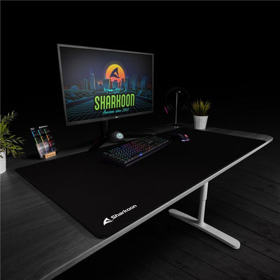 Sharkoon 1337 V2 Big Tappetino per mouse per gioco da computer Nero [1337V2BIG]