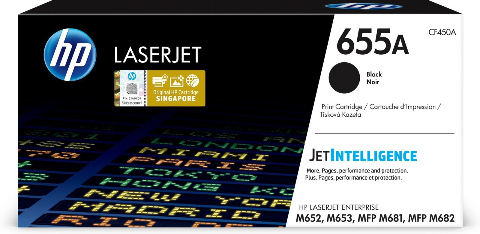 HP Cartuccia toner nero originale LaserJet 655A [CF450A]