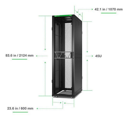 APC AR3105B2 rack 45U Rack indipendenti Nero [AR3105B2]