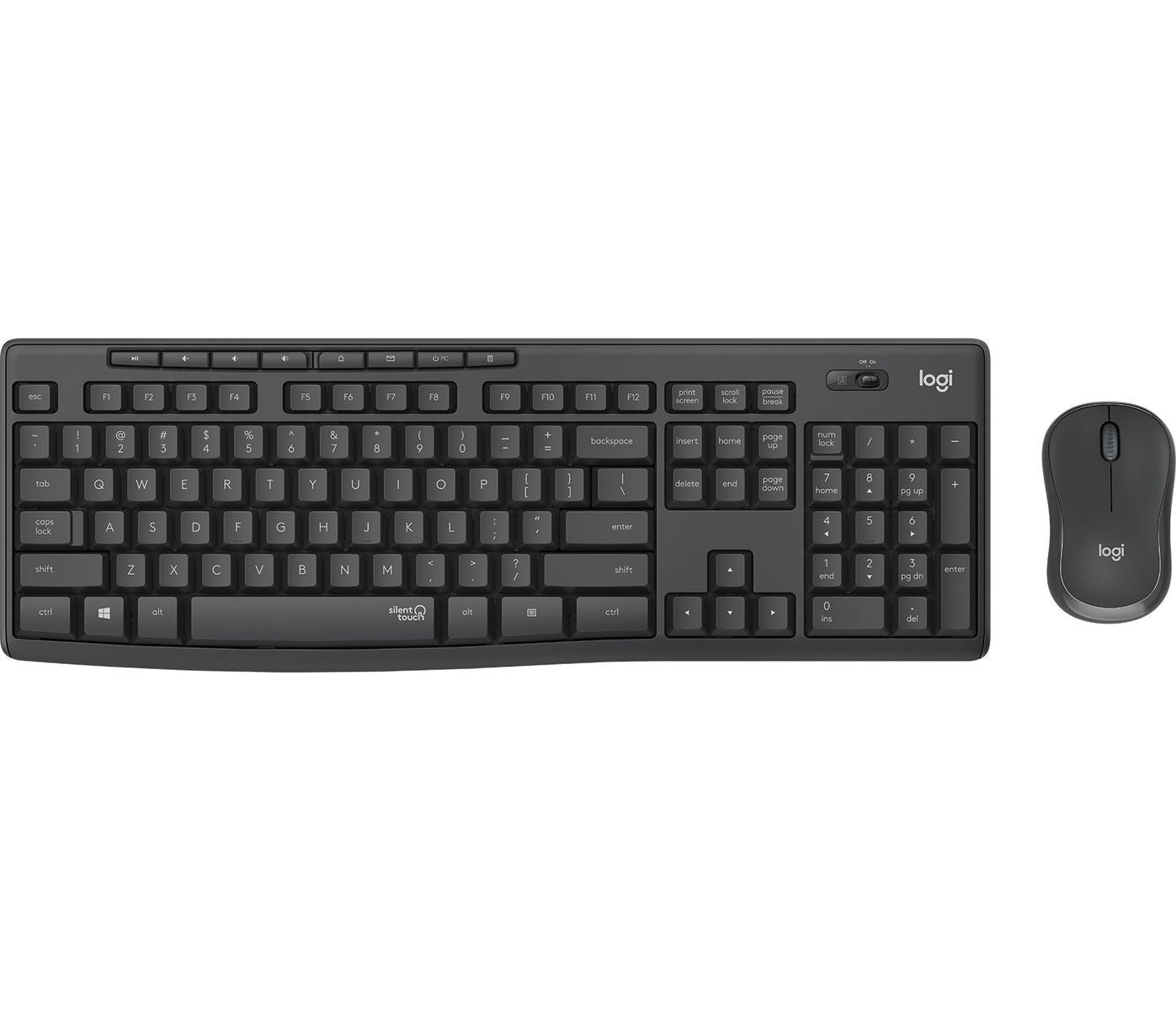 Logitech MK295 Kit Mouse e Tastiera Wireless Silent [920-009797]
