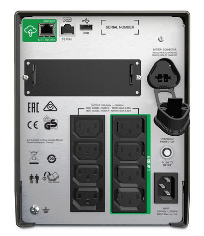 APC SMT1500IC gruppo di continuità (UPS) A linea interattiva 1,5 kVA 1000 W 8 presa(e) AC [SMT1500IC]