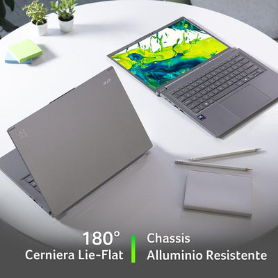 Acer Aspire 14 AI Intel Core Ultra 5 226V Computer portatile 35,6 cm (14") WUXGA 16 GB DDR5-SDRAM 512 GB SSD Wi-Fi 6E (802.11ax) Windows 11 Home Italiano Grigio [NX.JFVET.001]