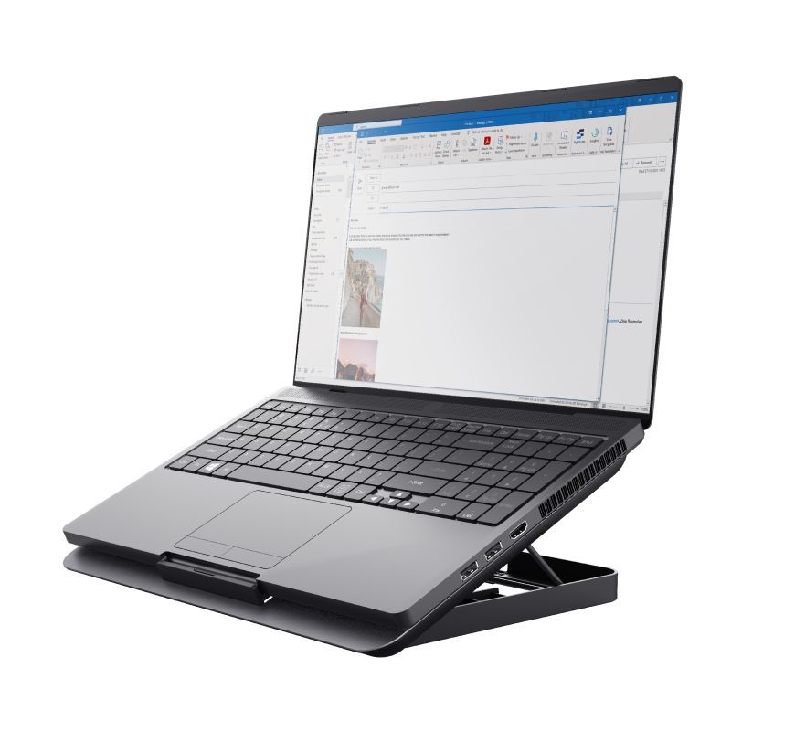 Trust Exto Supporto raffreddante per laptop - Grigio [24613]