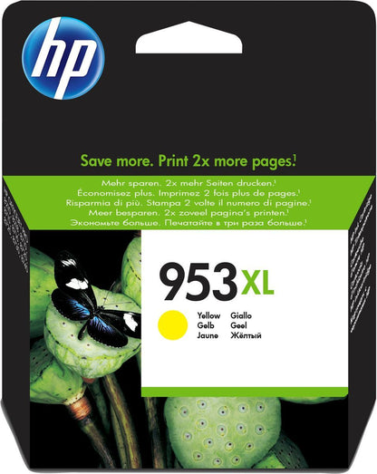 HP 953XL Yellow Original Ink Cartridge cartuccia d'inchiostro Giallo 20 ml [F6U18AE#BGX]