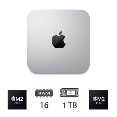 MAC MINI (2023)M2 PRO-10C/16/1M2/16C GPU/SLV/2Y [008360PCR-EU]