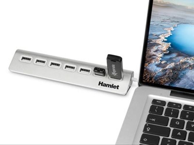 Hamlet 7 port usb 2.0 hub a 7 porte 480Mbps [XHUB7020AL]