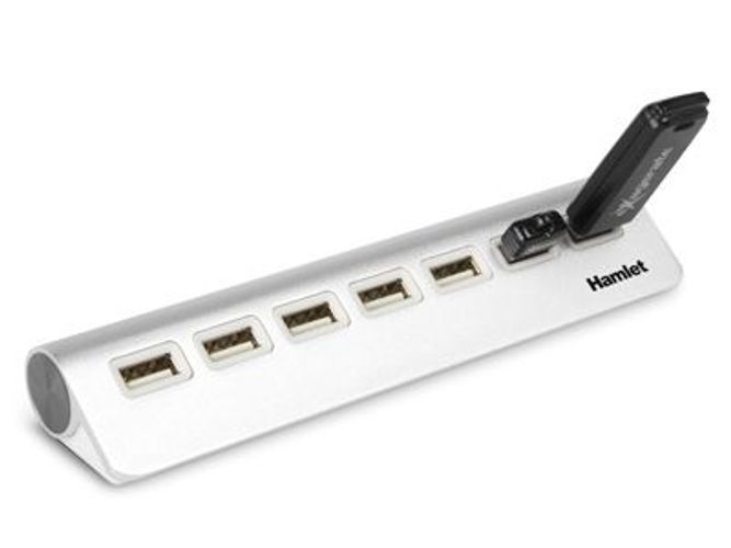 Hamlet 7 port usb 2.0 hub a 7 porte 480Mbps [XHUB7020AL]