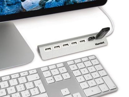 Hamlet 7 port usb 2.0 hub a 7 porte 480Mbps [XHUB7020AL]