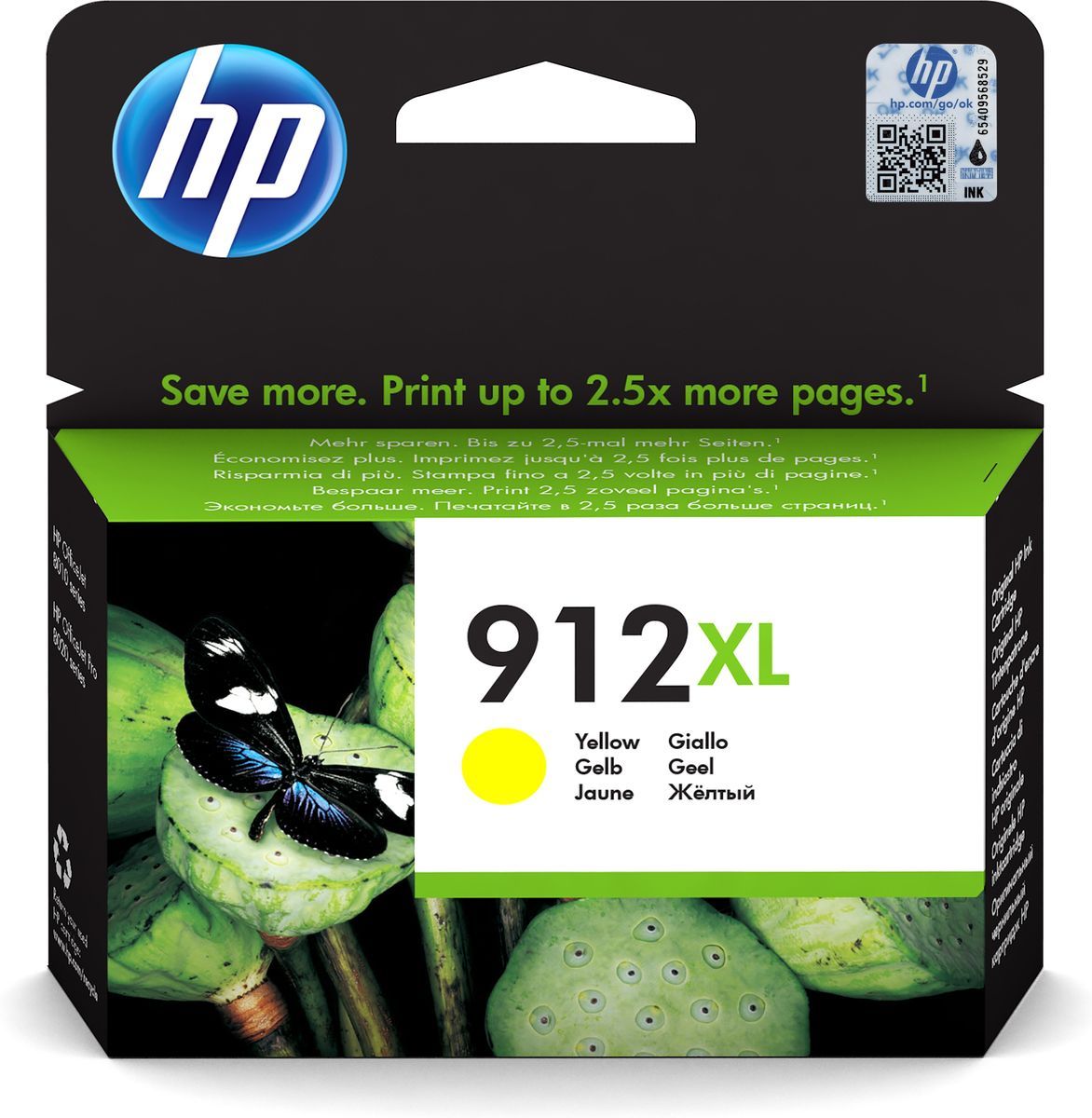 HP Cartuccia di inchiostro giallo originale 912XL ad alta capacità [3YL83AE#BGX]