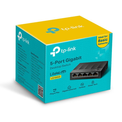 TP-Link LS1005G switch di rete Non gestito Gigabit Ethernet (10/100/1000) Nero [LS1005G]