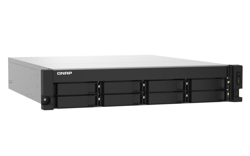 QNAP TS-832PXU NAS Armadio (2U) Collegamento ethernet LAN Alluminio, Nero AL324 [TS-832PXU-4G]