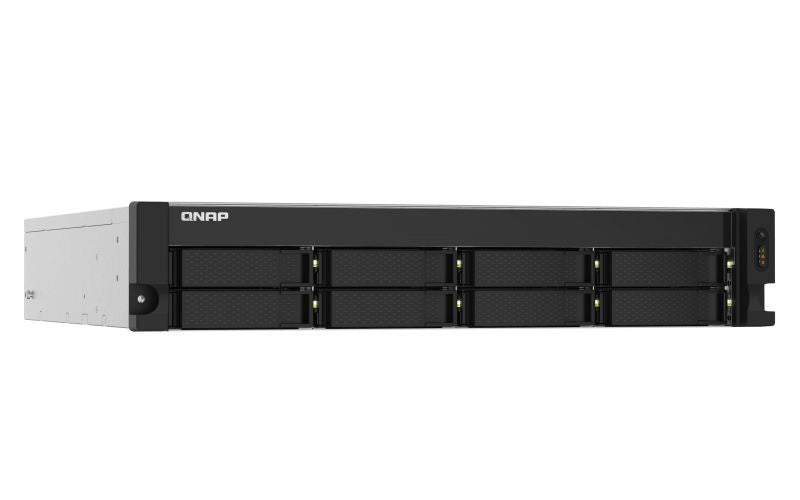 QNAP TS-832PXU NAS Armadio (2U) Collegamento ethernet LAN Alluminio, Nero AL324 [TS-832PXU-4G]
