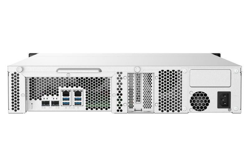 QNAP TS-832PXU NAS Armadio (2U) Collegamento ethernet LAN Alluminio, Nero AL324 [TS-832PXU-4G]