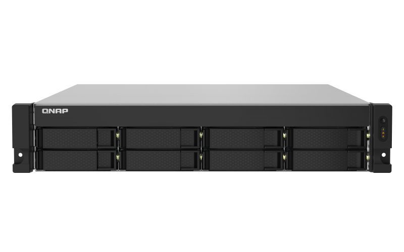 QNAP TS-832PXU NAS Armadio (2U) Collegamento ethernet LAN Alluminio, Nero AL324 [TS-832PXU-4G]