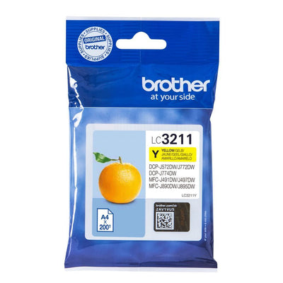 Brother LC3211Y cartuccia d'inchiostro 1 pz Originale Resa standard Giallo [LC3211Y]