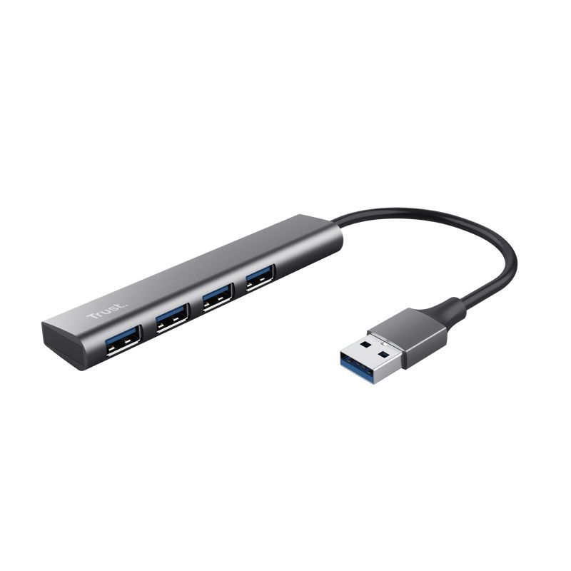 Trust Halyx Hub a 4 porte USB 3.2 Gen 1 - Grigio [24947]