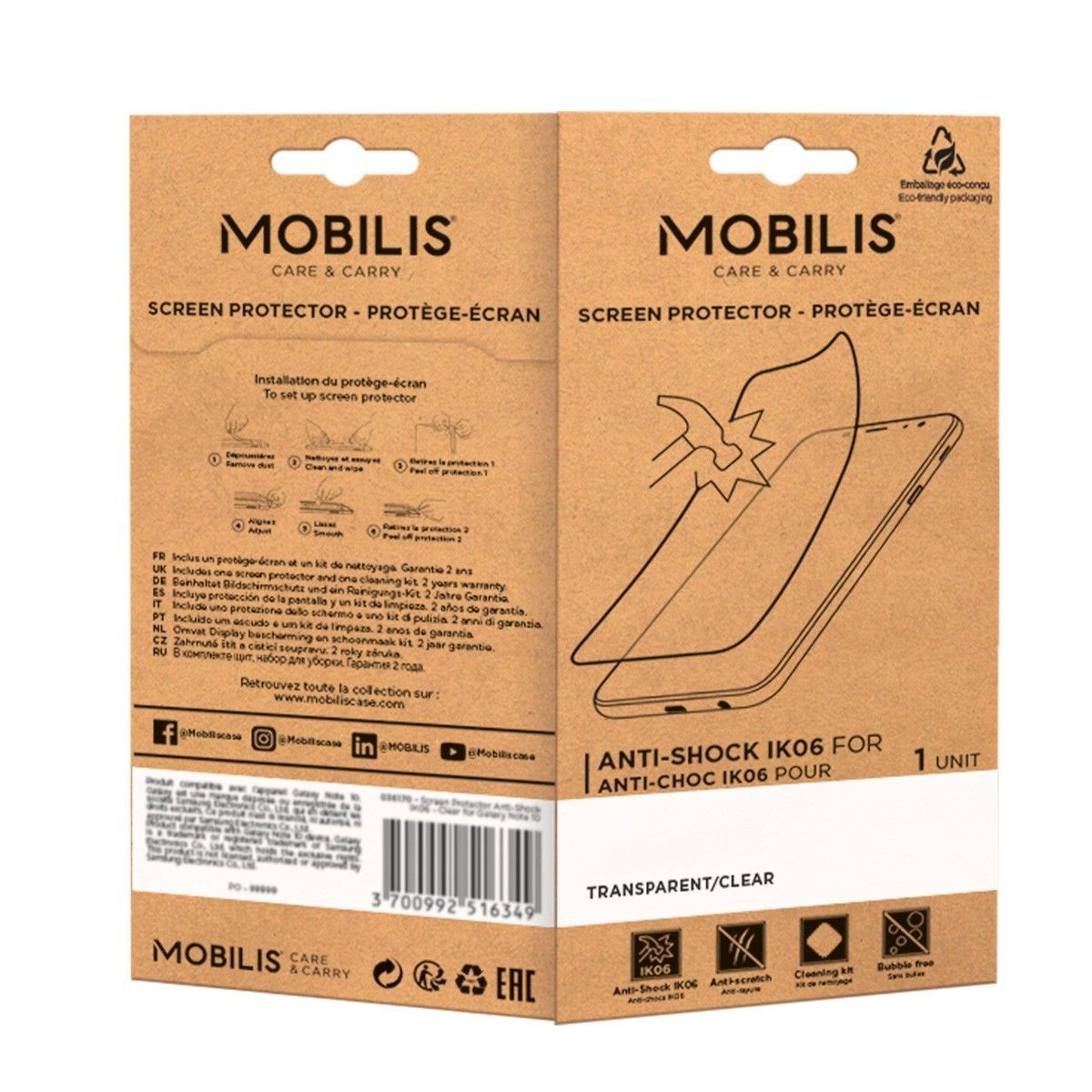 Mobilis 036314 protezione per lo schermo dei tablet Pellicola proteggischermo trasparente Samsung 1 pz [036314]