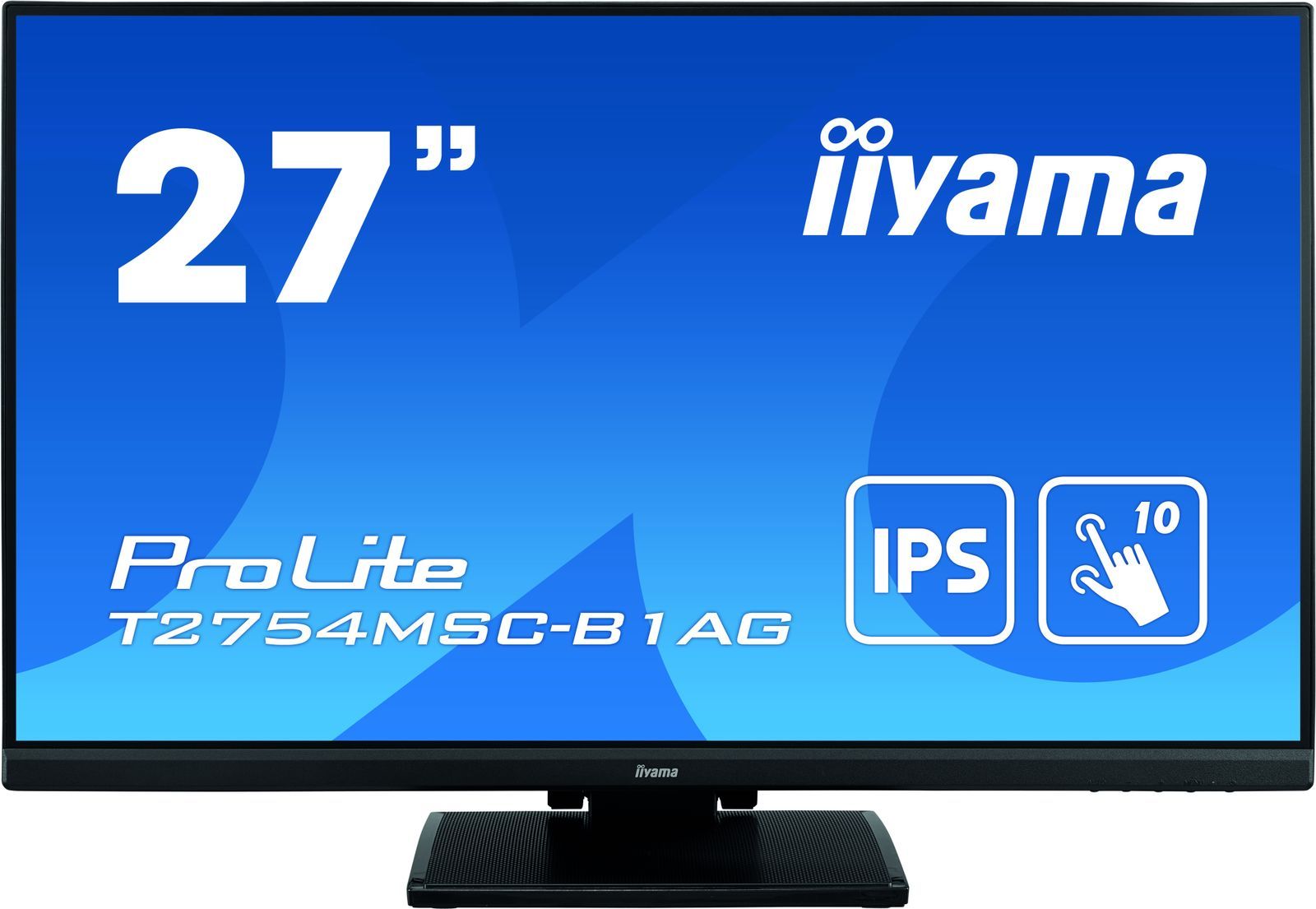 iiyama ProLite T2754MSC-B1AG Monitor PC 68,6 cm (27") 1920 x 1080 Pixel Full HD LED Touch screen Multi utente Nero [T2754MSC-B1AG]