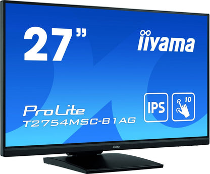iiyama ProLite T2754MSC-B1AG Monitor PC 68,6 cm (27") 1920 x 1080 Pixel Full HD LED Touch screen Multi utente Nero [T2754MSC-B1AG]