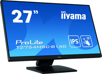 iiyama ProLite T2754MSC-B1AG Monitor PC 68,6 cm (27") 1920 x 1080 Pixel Full HD LED Touch screen Multi utente Nero [T2754MSC-B1AG]