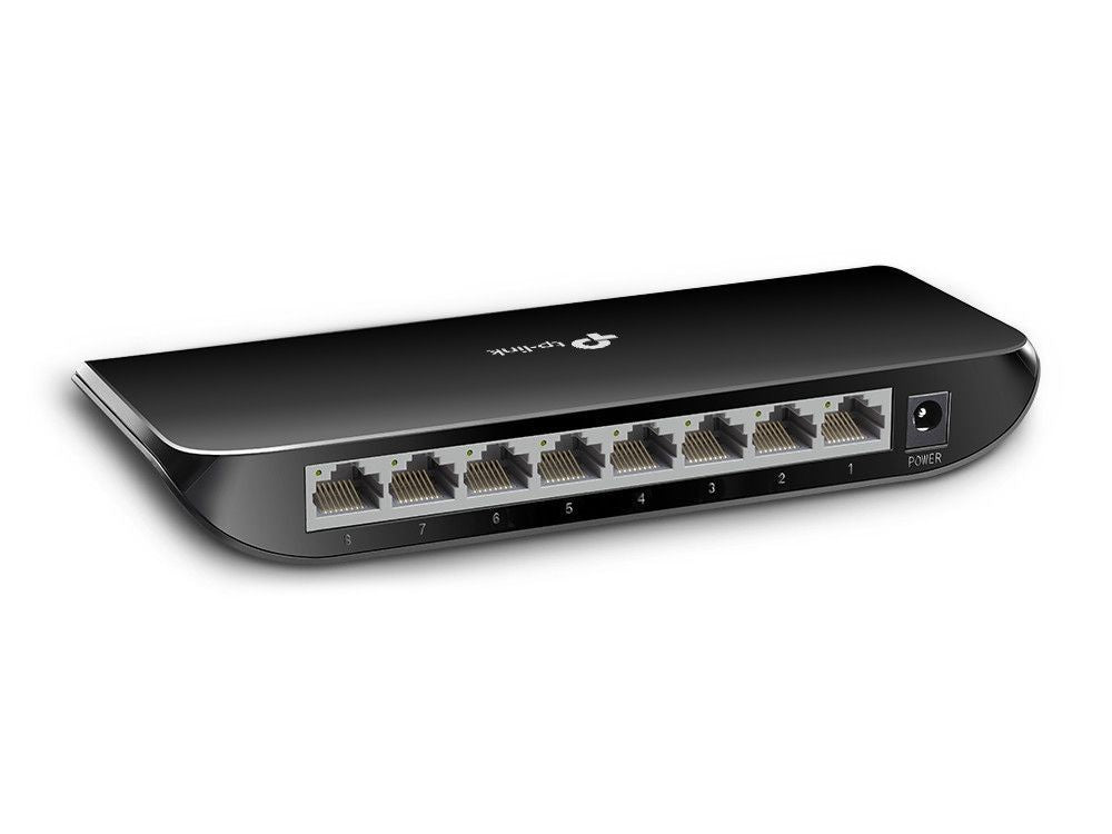 TP-Link TL-SG1008D switch di rete Non gestito Gigabit Ethernet (10/100/1000) Nero [TL-SG1008D]