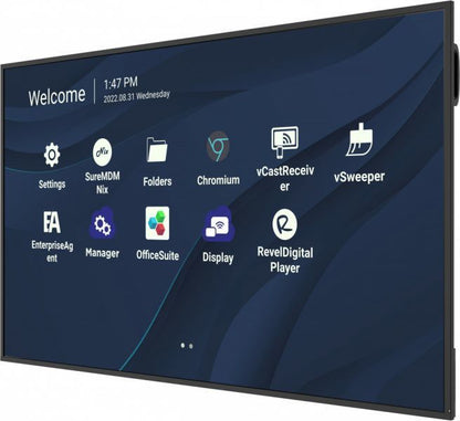 Viewsonic CDE7530 visualizzatore di messaggi 190,5 cm (75") Wi-Fi 450 cd/m 4K Ultra HD Nero Touch screen Processore integrato Android 11 [CDE7530]