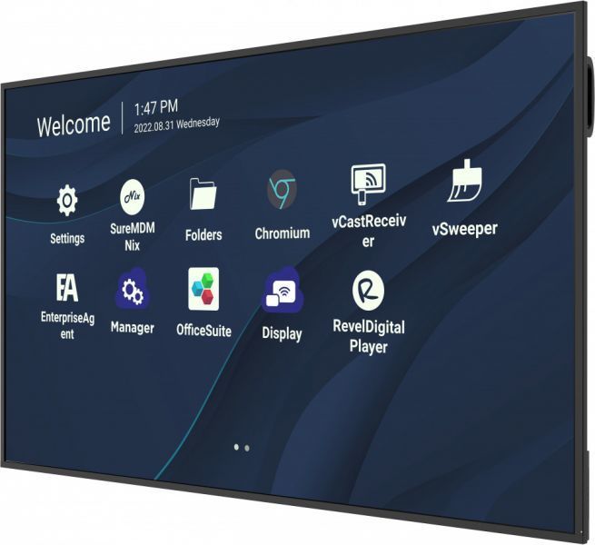 Viewsonic CDE7530 visualizzatore di messaggi 190,5 cm (75") Wi-Fi 450 cd/m 4K Ultra HD Nero Touch screen Processore integrato Android 11 [CDE7530]