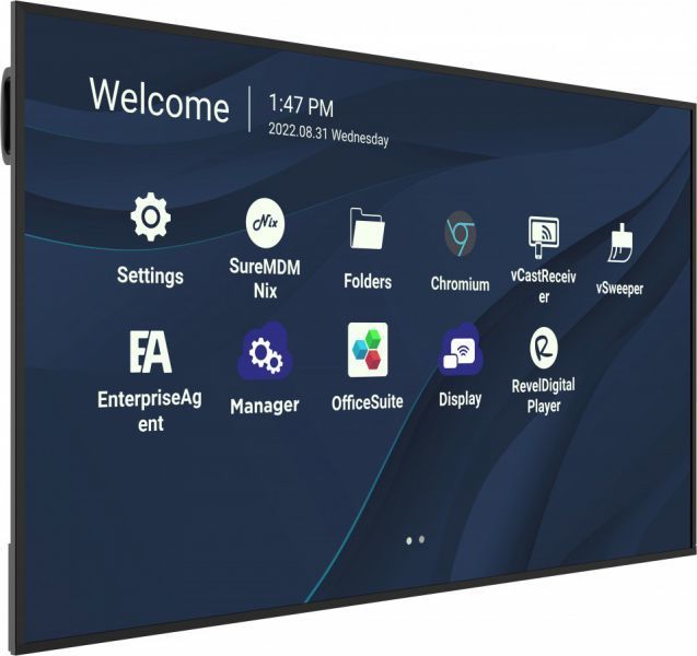 Viewsonic CDE7530 visualizzatore di messaggi 190,5 cm (75") Wi-Fi 450 cd/m 4K Ultra HD Nero Touch screen Processore integrato Android 11 [CDE7530]