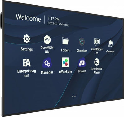 Viewsonic CDE7530 visualizzatore di messaggi 190,5 cm (75") Wi-Fi 450 cd/m 4K Ultra HD Nero Processore integrato Android 11 [CDE7530]