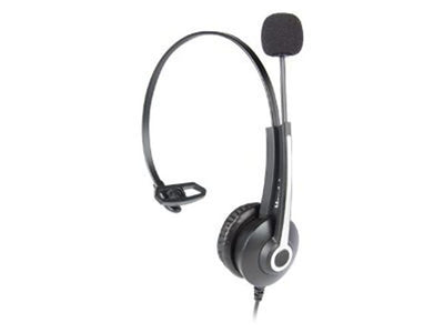 Hamlet HHEADM-UJM cuffia e auricolare Cablato A Padiglione Ufficio USB tipo A Nero [HHEADM-UJM]