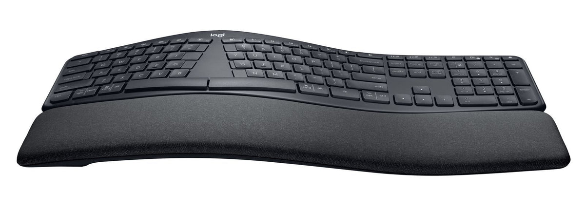Logitech ERGO K860 for Business - Tastiera split ergonomica - Design ergonomico, tecnologia Logi Bolt sicura, Bluetooth, certificazione globale, Windows/Mac/Chrome/Linux - Graphite [920-010349]
