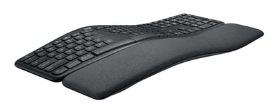 Logitech ERGO K860 for Business - Tastiera split ergonomica - Design ergonomico, tecnologia Logi Bolt sicura, Bluetooth, certificazione globale, Windows/Mac/Chrome/Linux - Graphite [920-010349]