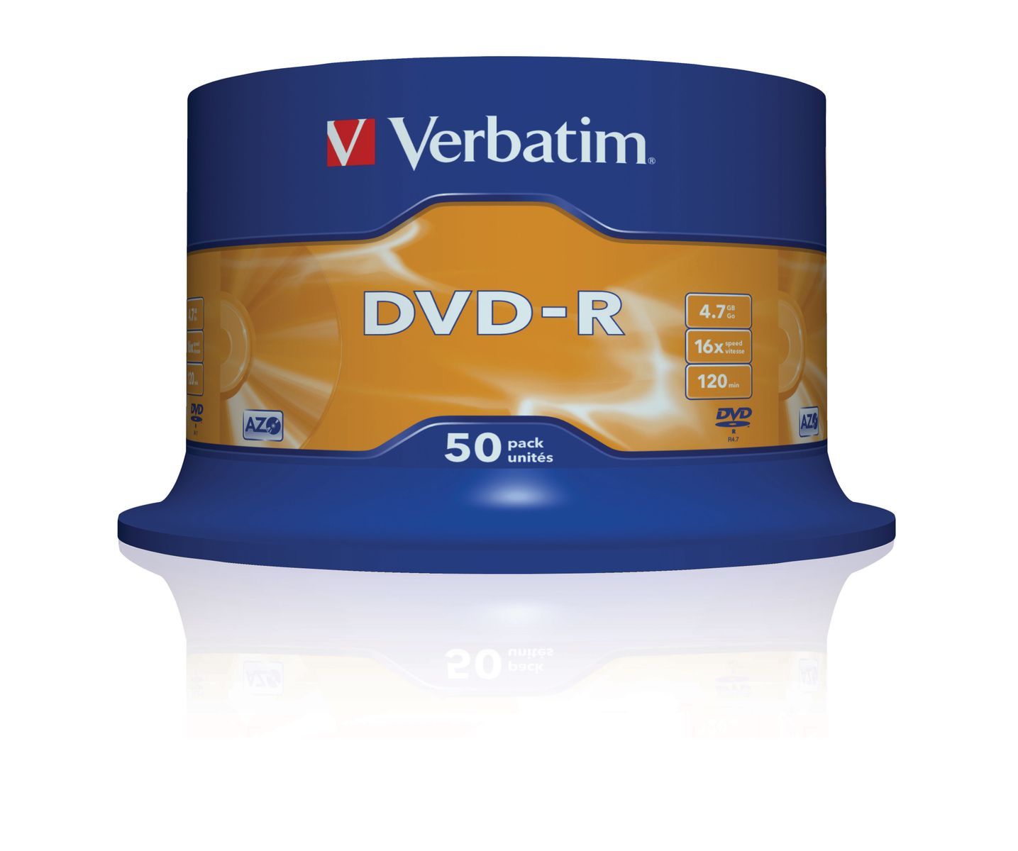 Verbatim DVD-R Matt Silver 4,7 GB 50 pz [43548]