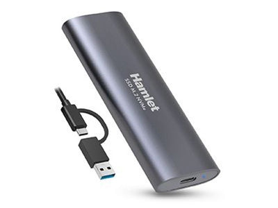 Hamlet HXDM2-10GY contenitore di unità di archiviazione Box esterno SSD Nero M.2 [HXDM2-10GY]